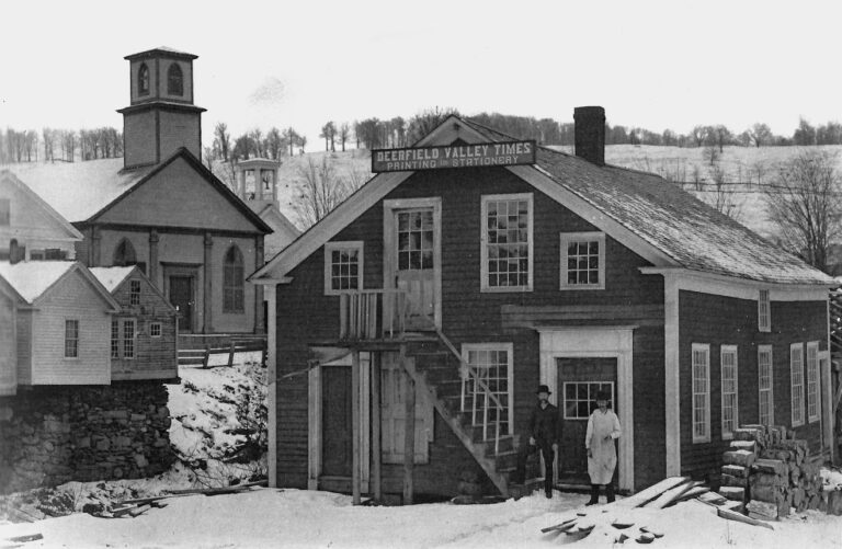 Deerfield Valley Times Office. Courtesy of Historical Society of Wilmington